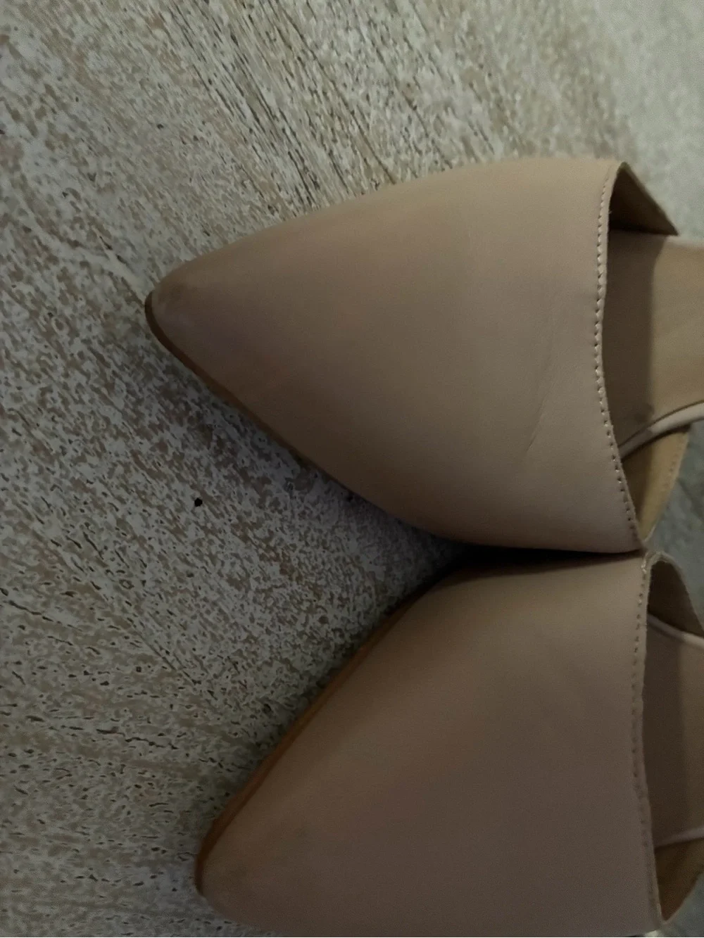 Lucky Brand Nude Pointed Toe Ankle-Strap Heels